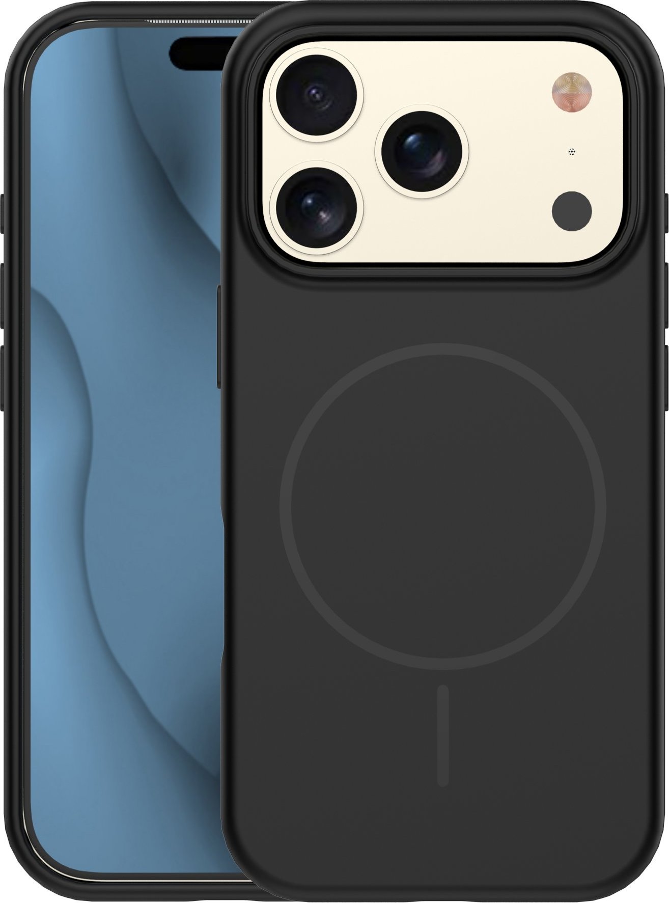 Silikonový tenký kryt Mag pro iPhone 17 Pro 6,3" černý