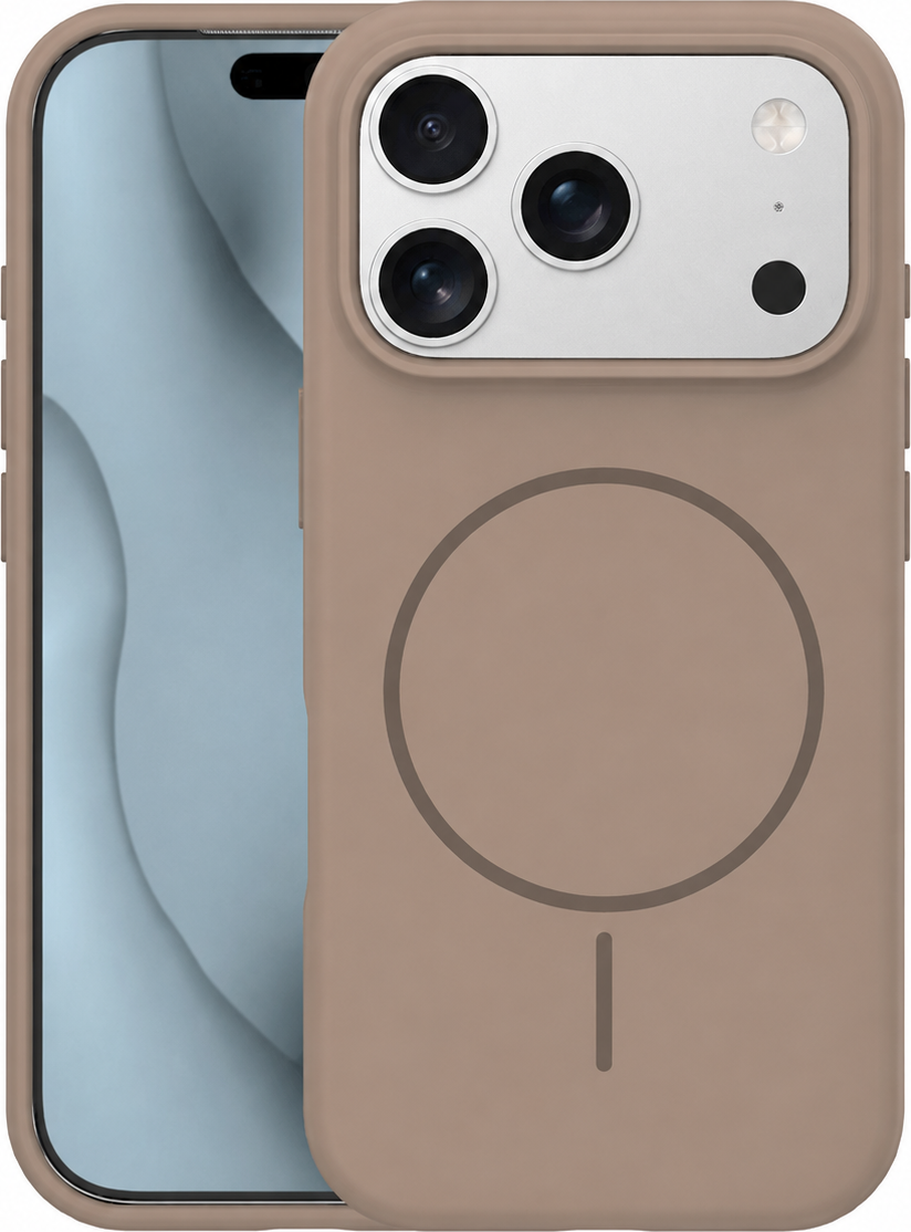 TFO Silikonový tenký kryt Mag pro iPhone 17 Pro 6,3" hnědý