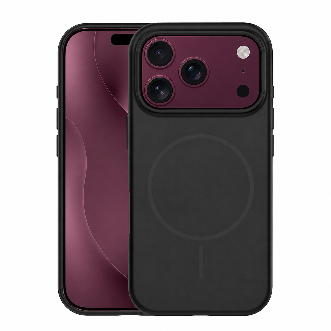 TFO Silikonový tenký kryt Mag pro iPhone 17 Pro Max 6,9" černý