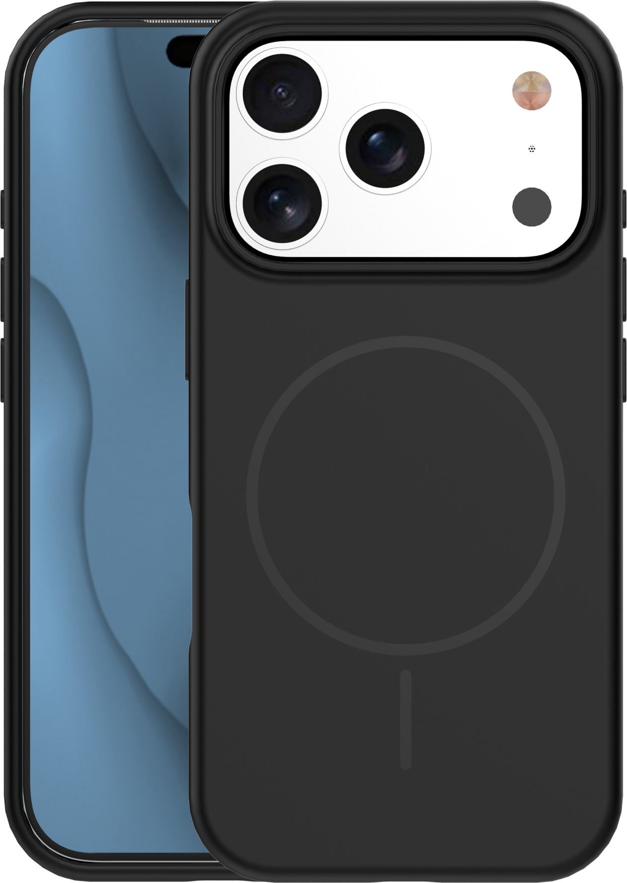 Silikonový tenký kryt Mag pro iPhone 17 Pro Max 6,9" černý