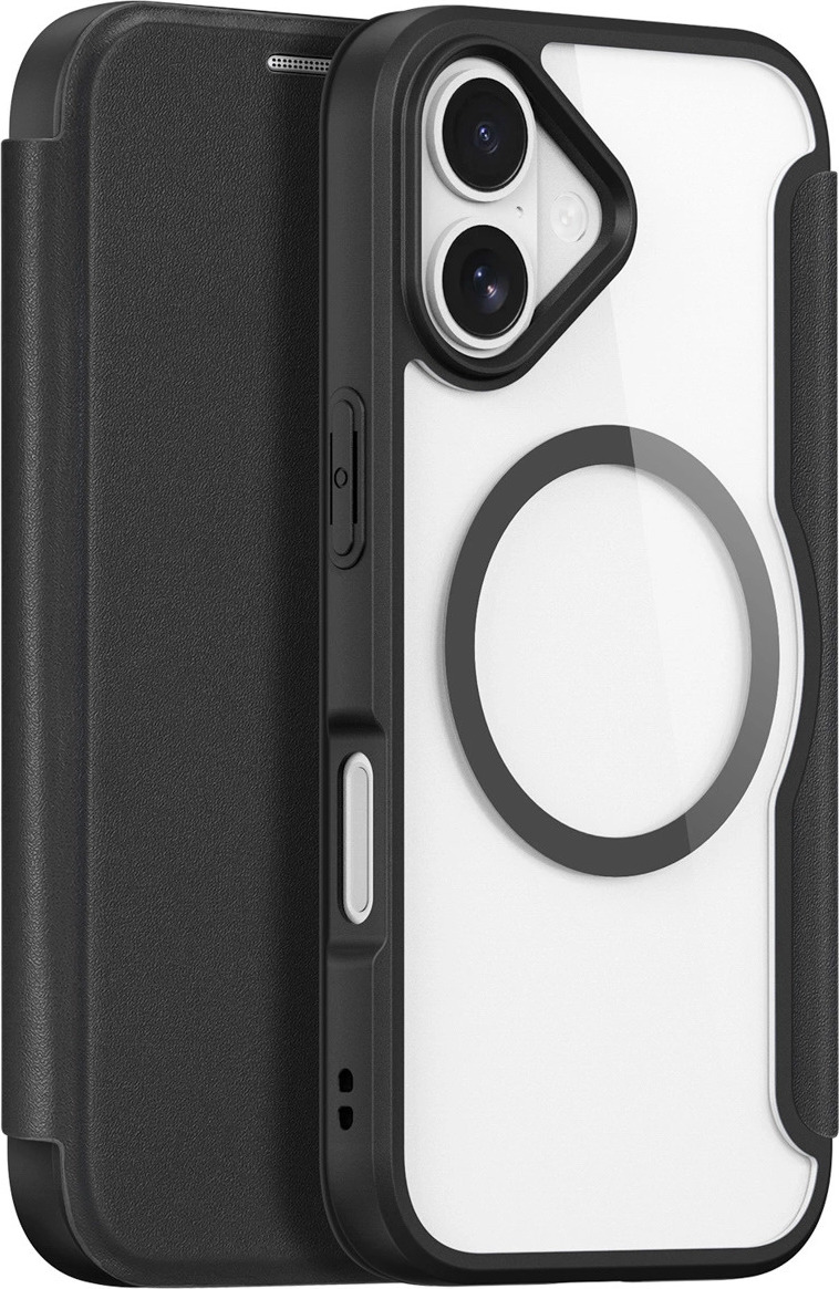 Pouzdro Dux Ducis Skin X Pro pro iPhone 17 s peněženkou, kompatibilní s MagSafe - černé