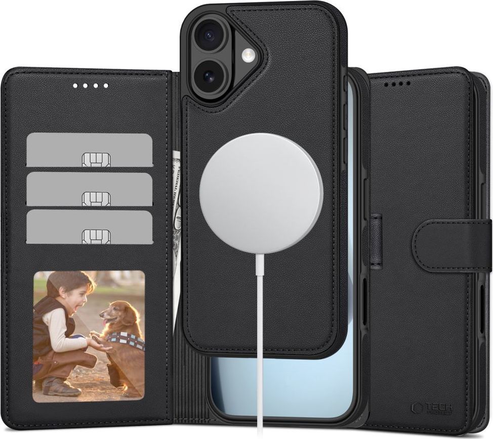 TECH-PROTECT WALLET MAGSAFE IPHONE 17 MATTE BLACK
