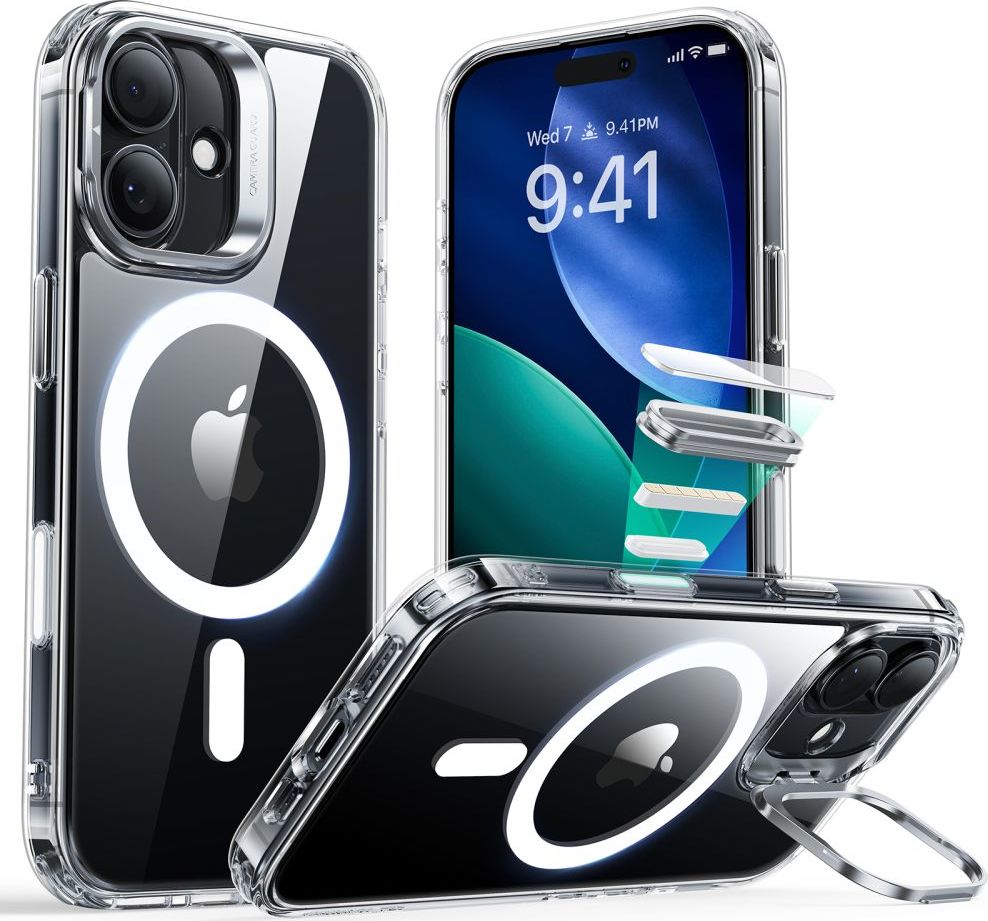 ESR CLASSIC HYBRID KICKSTAND MAGSAFE IPHONE 17 CLEAR