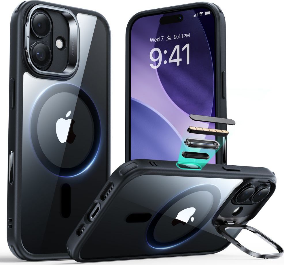 ESR CLASSIC HYBRID KICKSTAND MAGSAFE IPHONE 17 CLEAR/BLACK