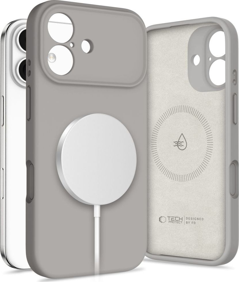 TECH-PROTECT SILICONE MAGSAFE IPHONE 17 STONE GREY