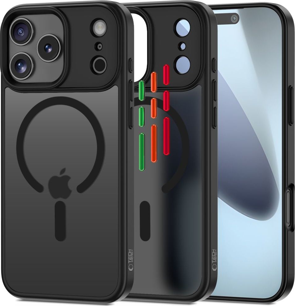 TECH-PROTECT MAGMAT XT 4-SET MAGSAFE IPHONE 17 PRO MATTE BLACK