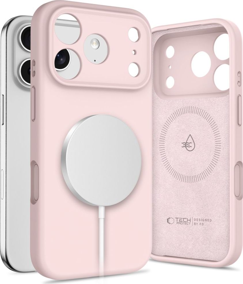 TECH-PROTECT SILICONE MAGSAFE IPHONE 17 PRO PINK PEARL