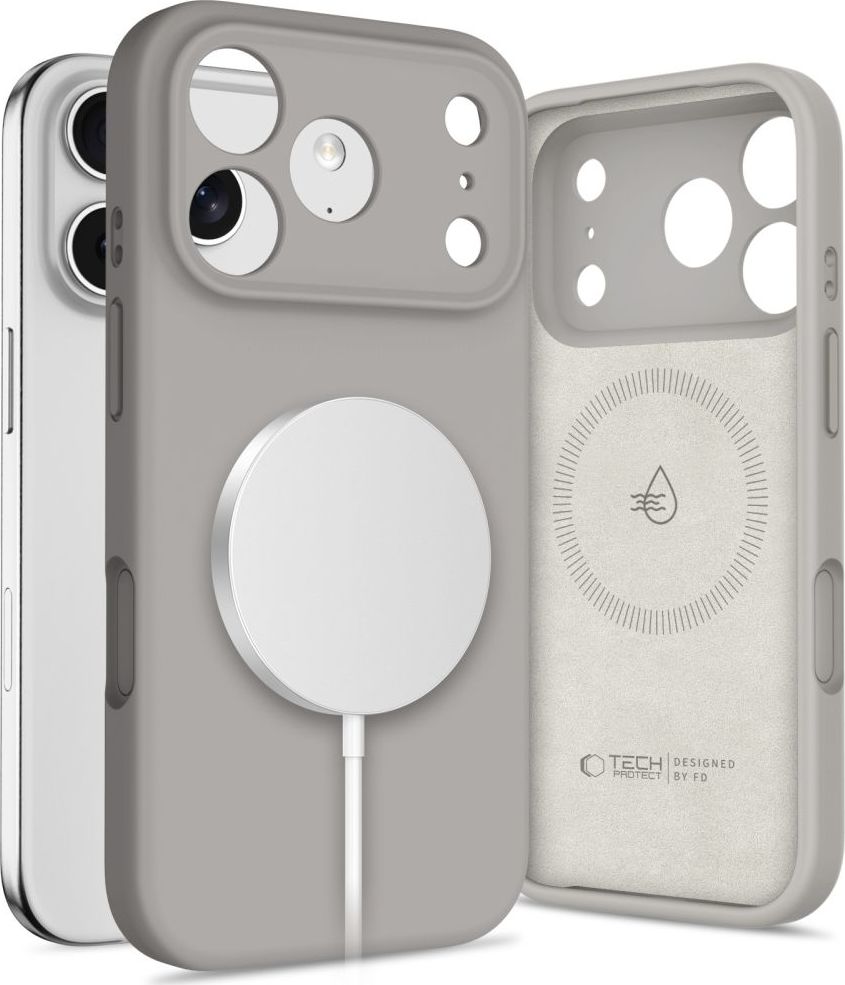 TECH-PROTECT SILICONE MAGSAFE IPHONE 17 PRO MAX STONE GREY