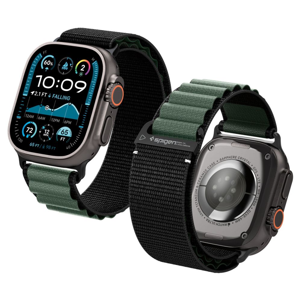 SPIGEN WBF1 BAND APPLE WATCH 8 / 9 / 10 / 11 / SE / ULTRA (44 / 45 / 46 / 49 MM) BLACK/GREEN