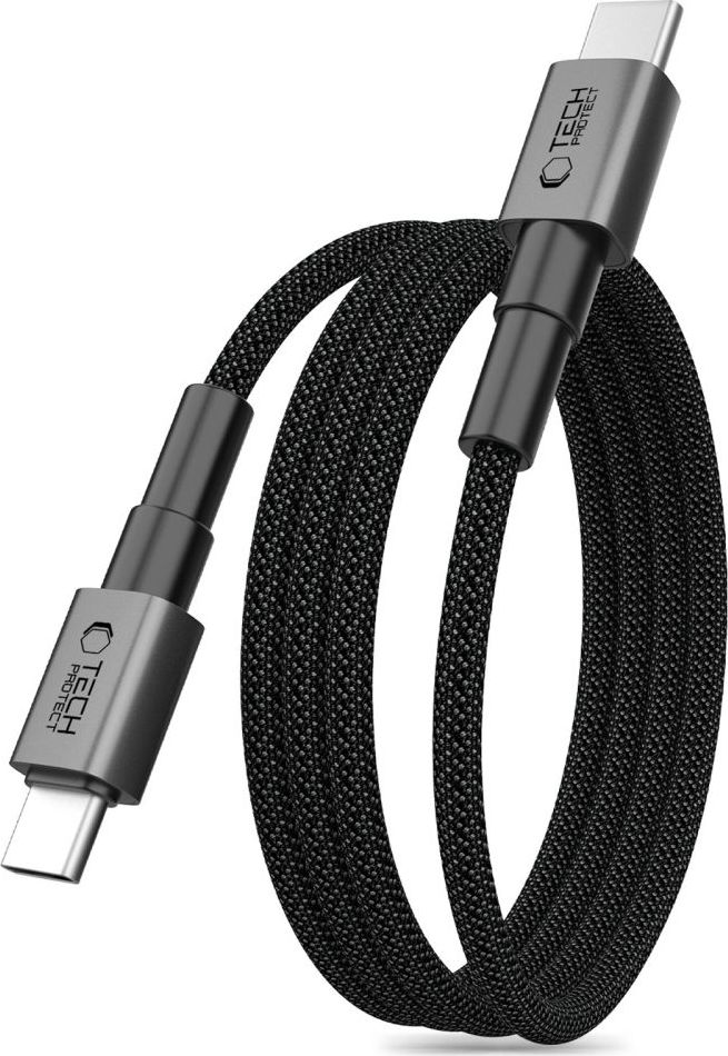 TECH-PROTECT ULTRABOOST DNA MAGTWIST TYPE-C CABLE PD 100W / 5A 200CM IRON GREY