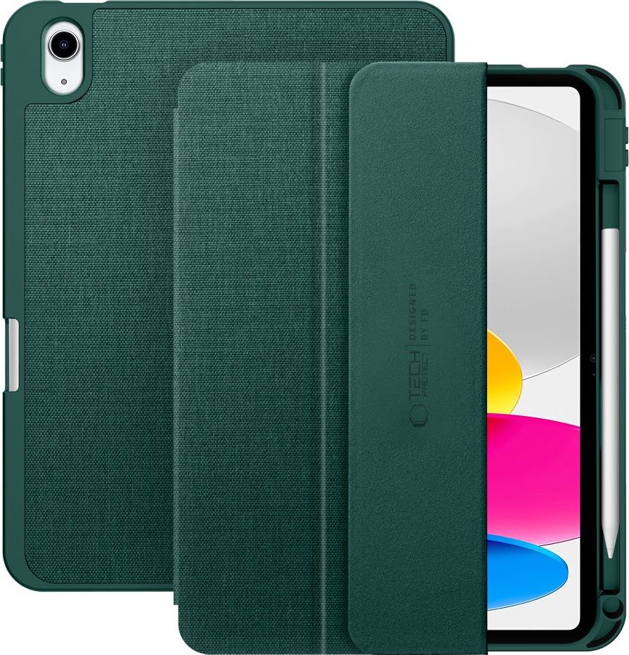 TECH-PROTECT SC PEN CANVAS IPAD 10.9” 10 / 2022 / 11” 11 / 2025 MOSS GREEN