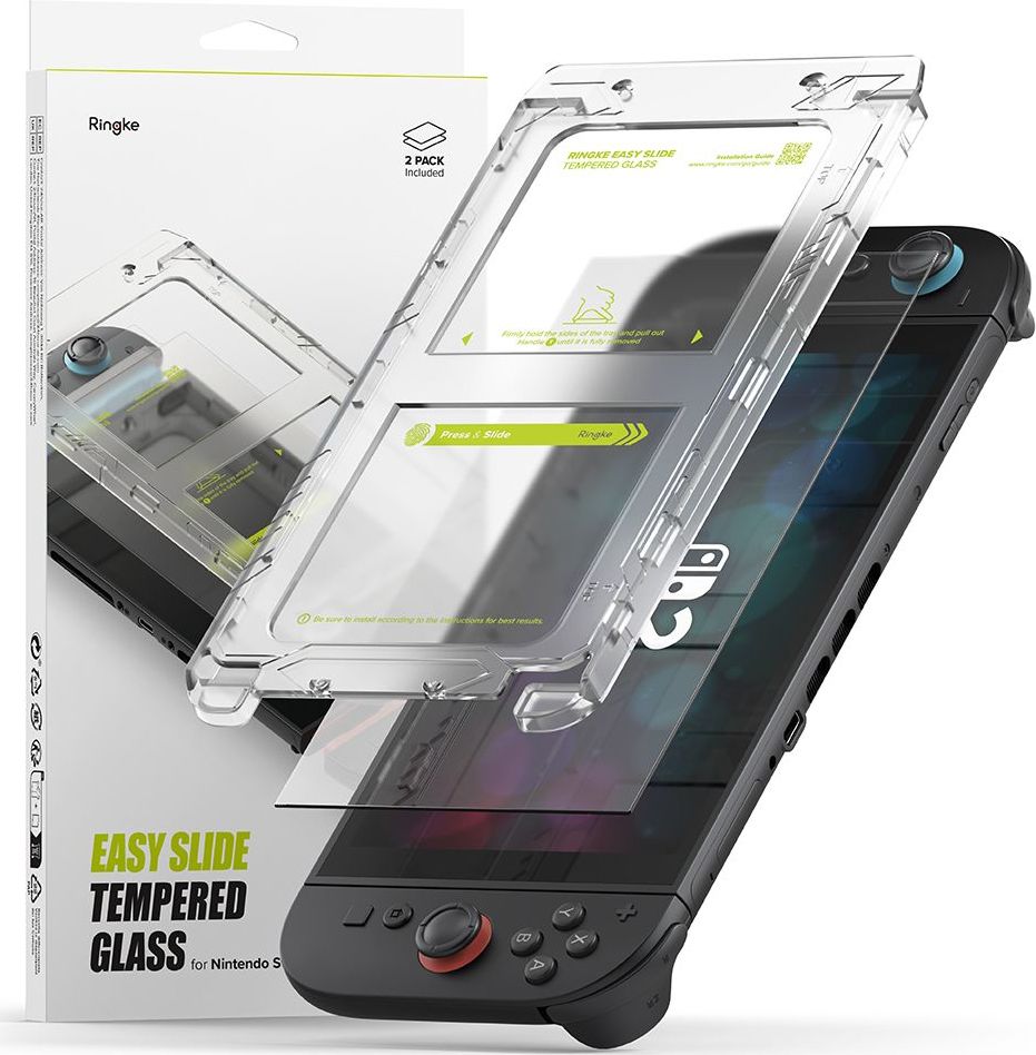Tvrzené sklo RINGKE EASY SLIDE 2-PACK NINTENDO SWITCH 2 CLEAR