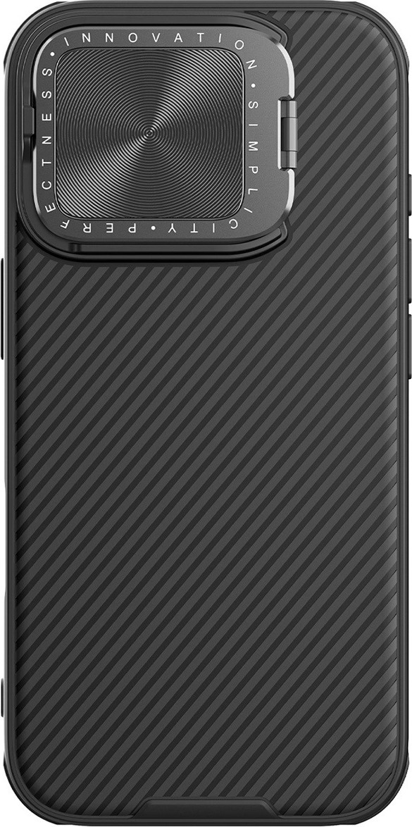 Pouzdro Nillkin CamShield Prop pro iPhone 16 Pro s krytem kamery a stojánkem - černé