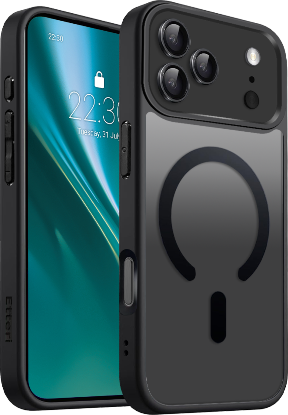 Pouzdro Etteri Matt Mag pro iPhone 17 Pro Max černé