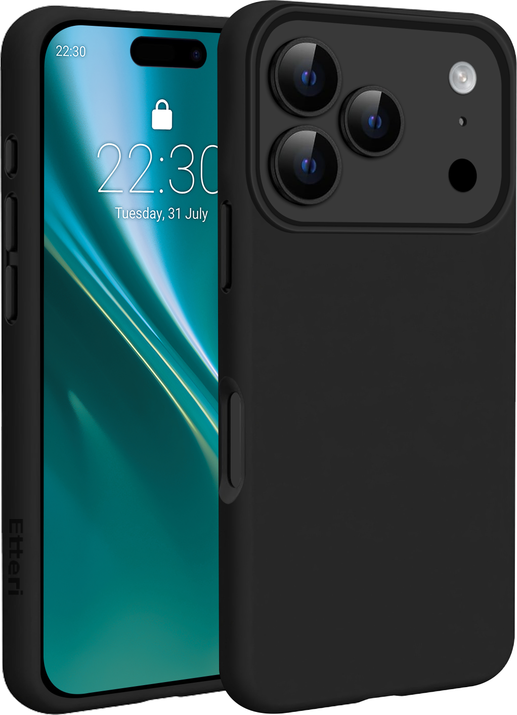 Etteri silikonové pouzdro Mag pro iPhone 17 Pro černé