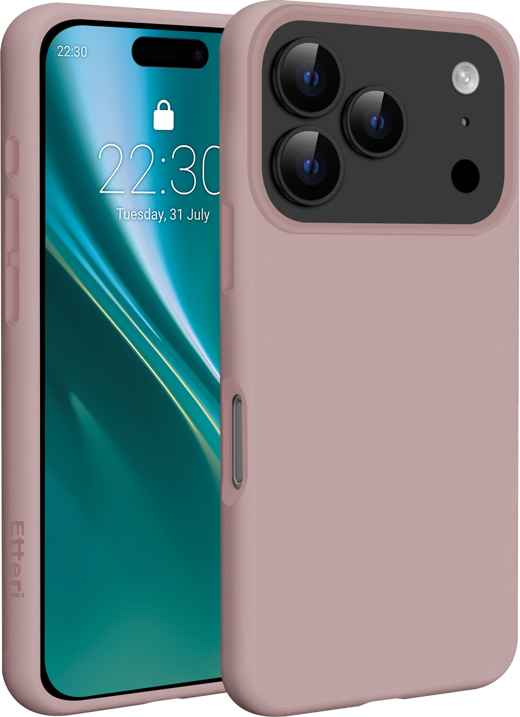 Pouzdro Etteri Silikonový Mag pro iPhone 17 Pro světle růžové