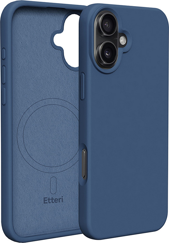 Etteri silikonové pouzdro Mag pro iPhone 17 tmavě modré