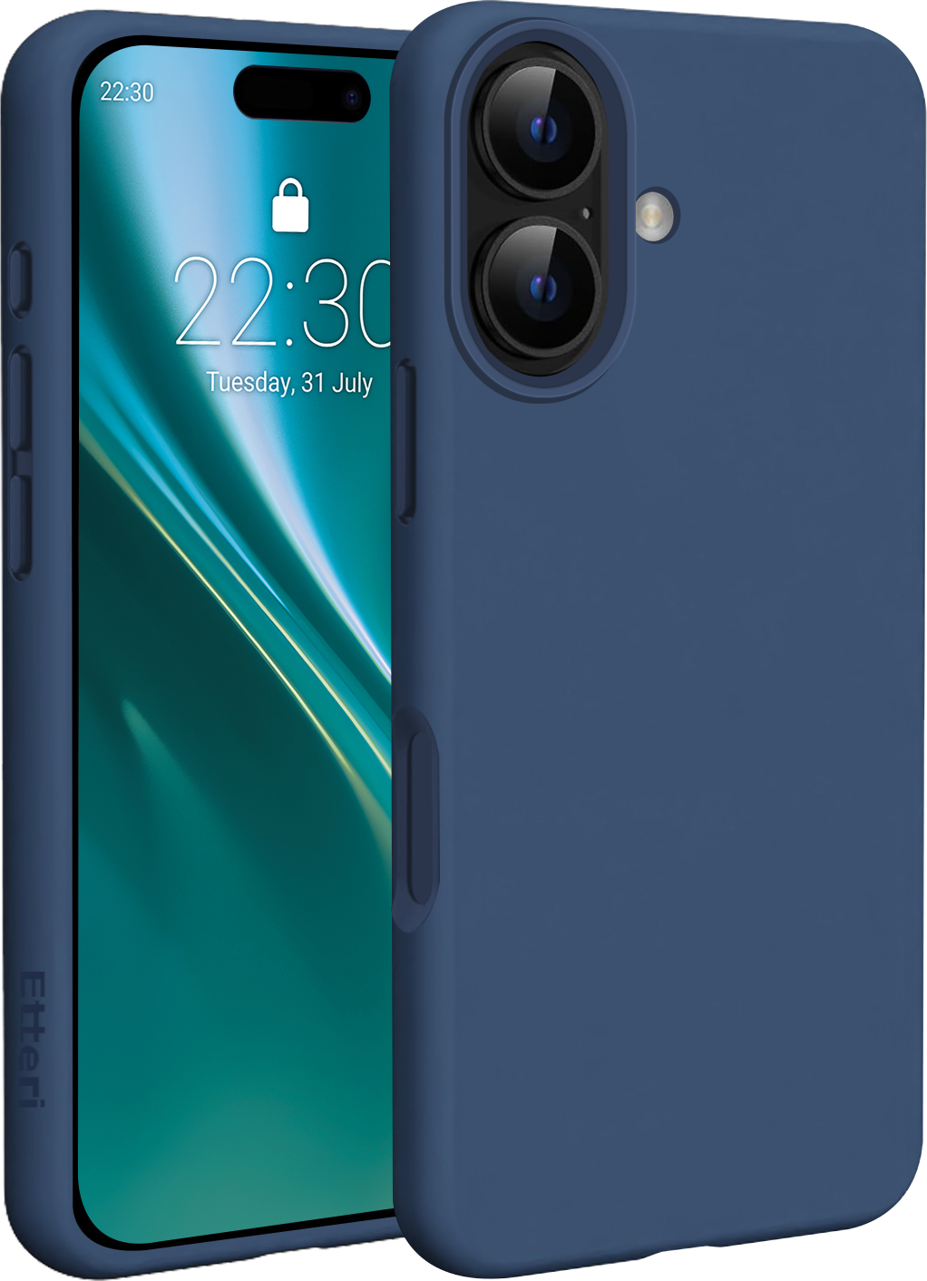 Etteri silikonové pouzdro Mag pro iPhone 17 tmavě modré