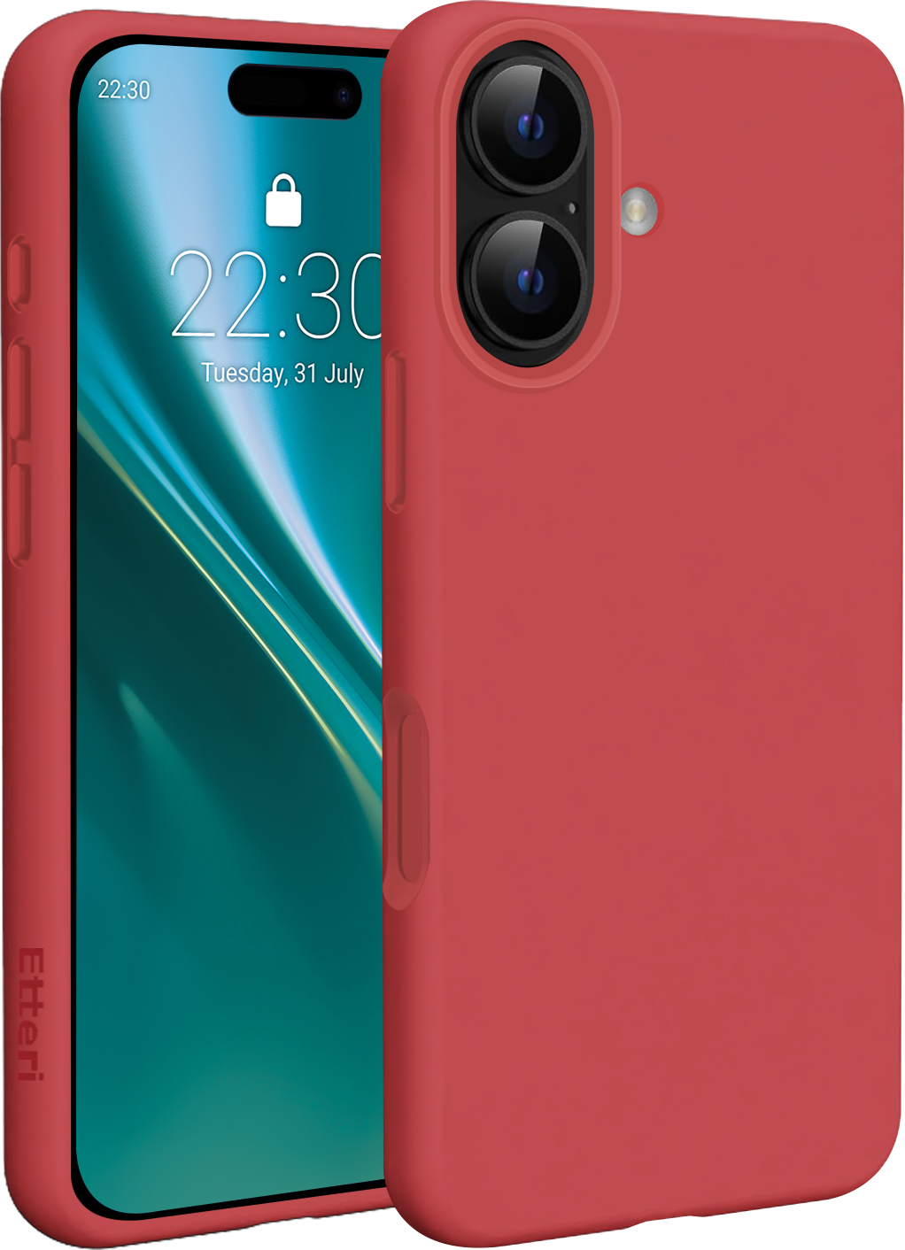 Etteri silikonové pouzdro Mag pro iPhone 17 malina