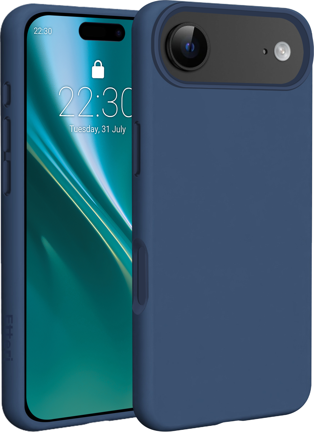 Silikonové pouzdro Etteri Mag pro iPhone 17 Air tmavě modré