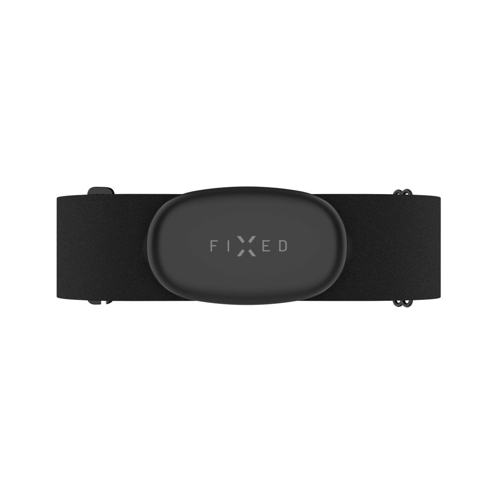 Hrudní pás s měřením srdečního tepu FIXED Pulse Dual, HR+HRV měření, černý