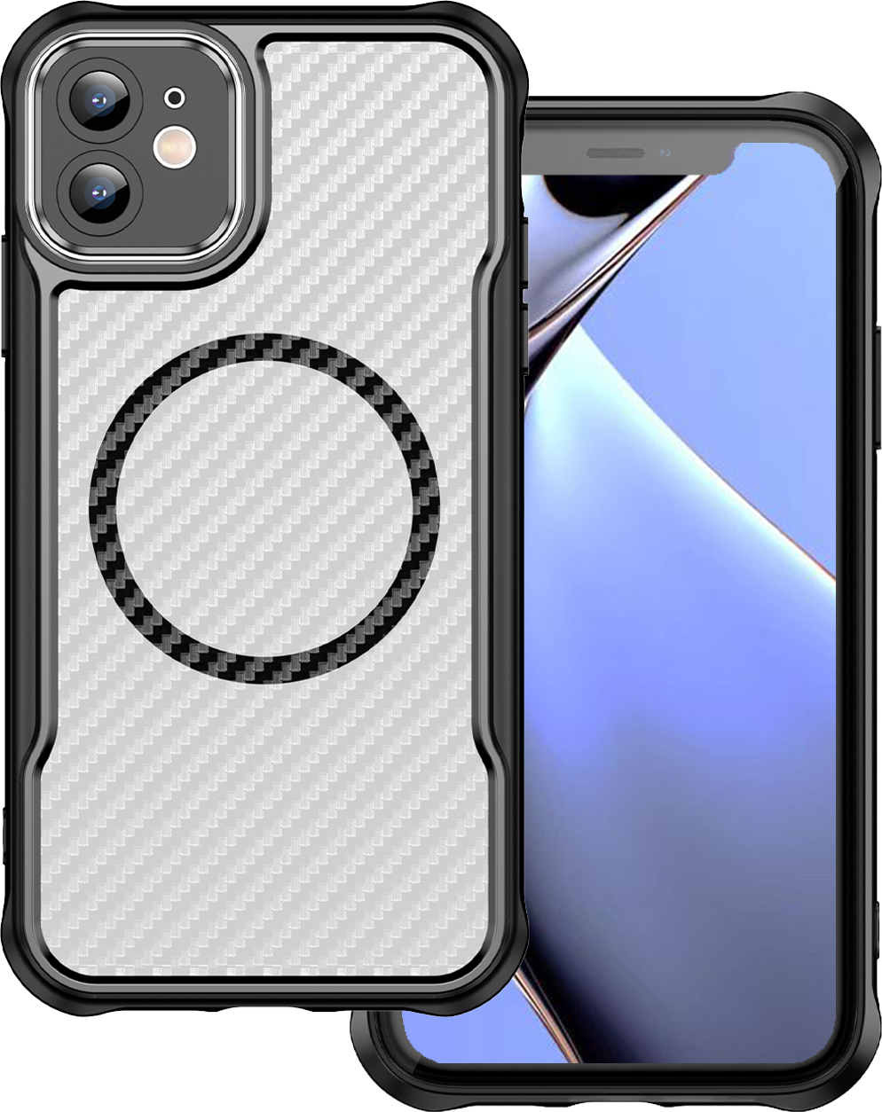 Pouzdro Defender Carbon Mag pro iPhone 12 6,1