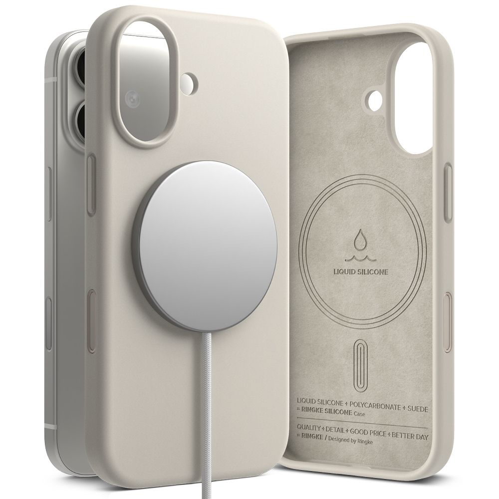 RINGKE SILICONE MAGNETIC MAGSAFE IPHONE 17 STONE