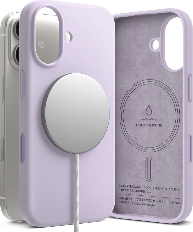 RINGKE SILICONE MAGNETIC MAGSAFE IPHONE 17 LIGHT PURPLE
