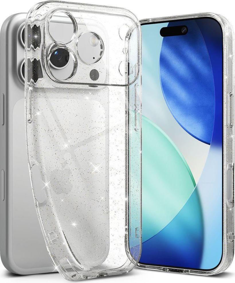 RINGKE AIR IPHONE 17 PRO GLITTER CLEAR