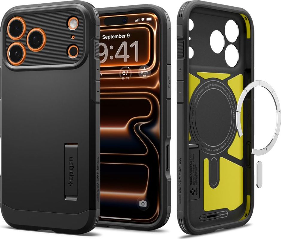 SPIGEN TOUGH ARMOR ”T” MAG MAGSAFE IPHONE 17 PRO BLACK