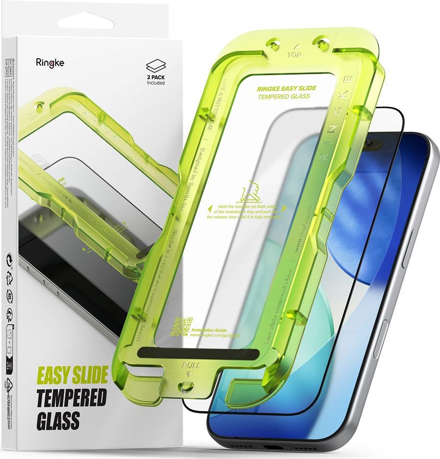 Tvrzené sklo RINGKE EASY SLIDE 2-PACK IPHONE 17 PRO MAX BLACK