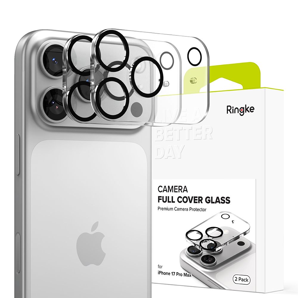 RINGKE OCHRANNÉ SKLO NA ČOČKU FOTOAPARÁTU CAMERA FULL COVER 2-PACK IPHONE 17 PRO MAX BLACK