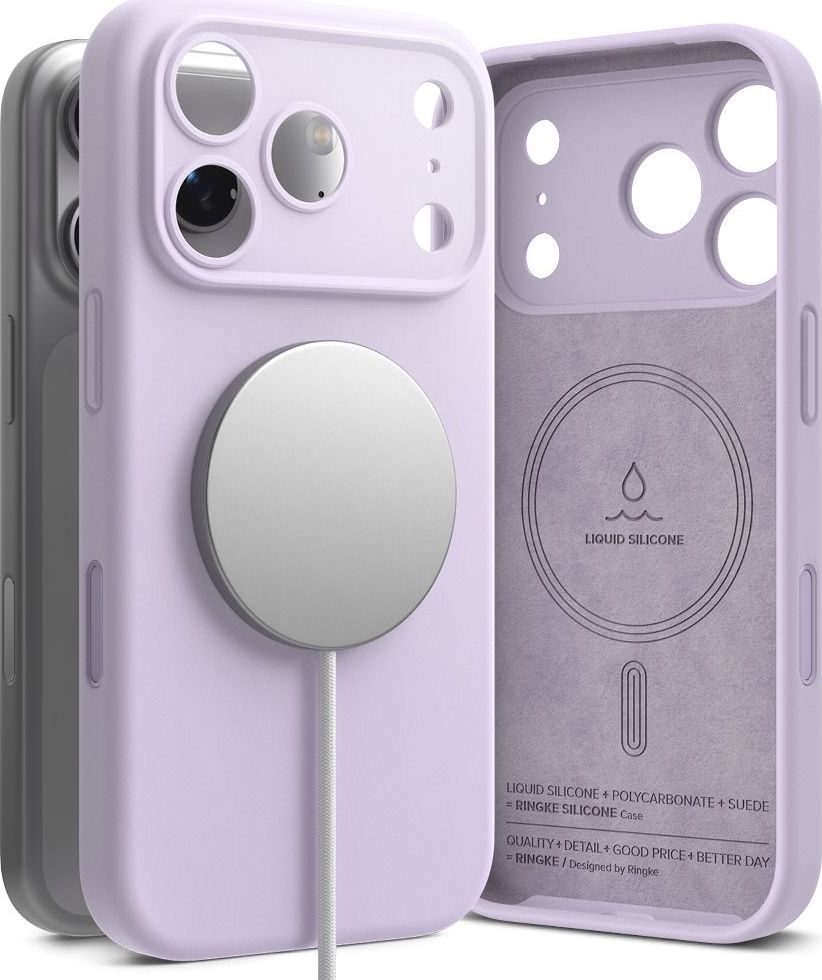 RINGKE SILICONE MAGNETIC MAGSAFE IPHONE 17 PRO MAX LIGHT PURPLE