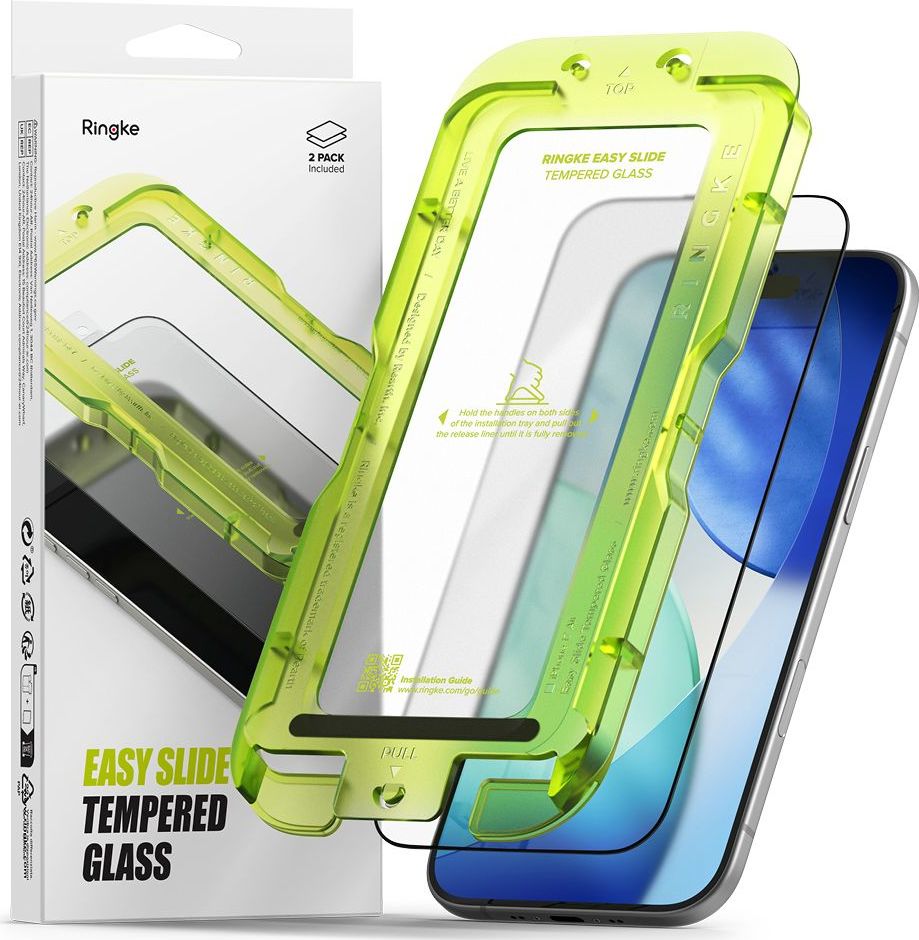 Tvrzené sklo RINGKE EASY SLIDE 2-PACK IPHONE 17 AIR BLACK