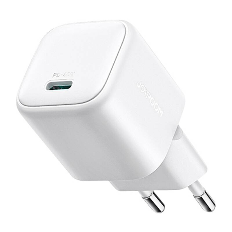 Joyroom JR-TCG15 Mini 30W GaN USB-C nástěnná nabíječka - bílá