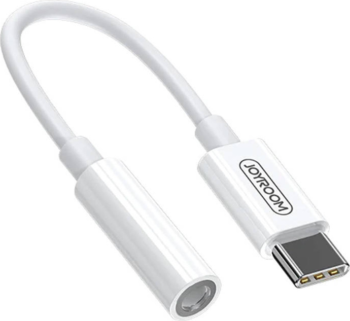Joyroom SH-C1 headphone mini jack 3.5 mm (female) / USB-C (male) adapter - white
