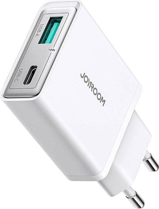 Joyroom JR-TCF14 20W USB-A USB-C super tenká nástěnná nabíječka - bílá