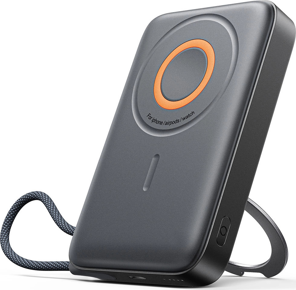 Powerbanka Joyroom JR-PBM02 22,5 W 10 000 mAh 3v1 magneticko-indukční kompatibilní s MagSafe s vestavěným kabelem - černá