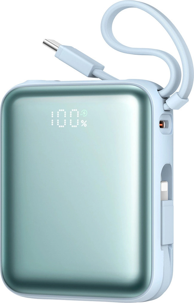 Powerbanka Joyroom JR-PBF27 22,5 W 10 000 mAh se dvěma vestavěnými kabely - modrá