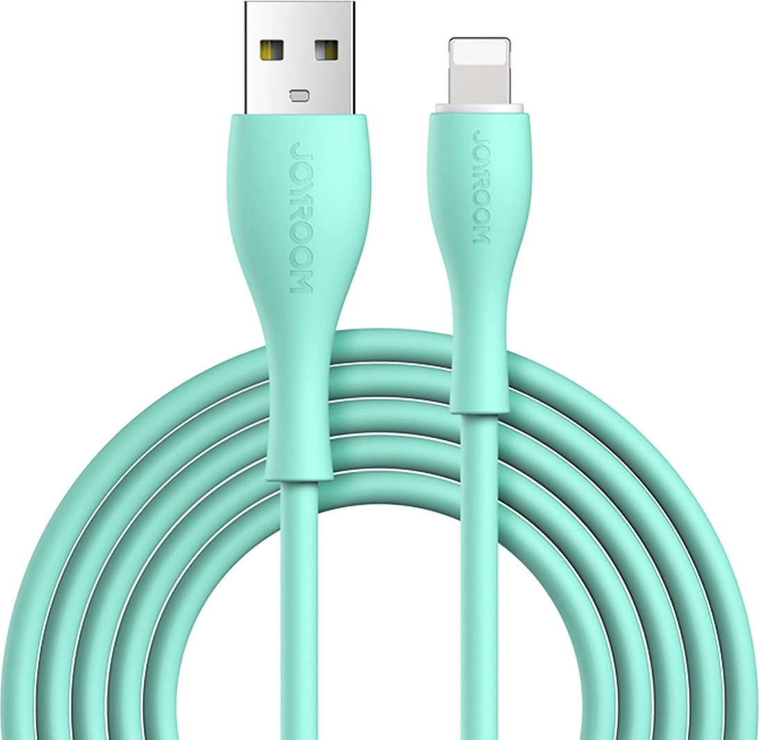 Datový kabel Joyroom Bowling S-2030M8 USB-A / Lightning 3A 2m - zelený