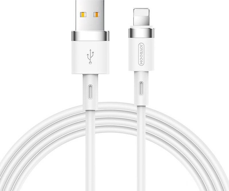 Datový kabel Joyroom Liquid Silikonu N2 USB-A / Lightning 2,4A 1,2 m - bílý