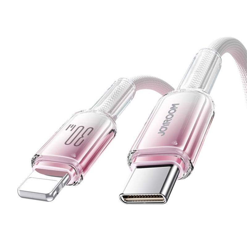 Kabel Joyroom S-A42 Crystal-Clear Series 30W USB-C - Lightning 1,2 m - bílý