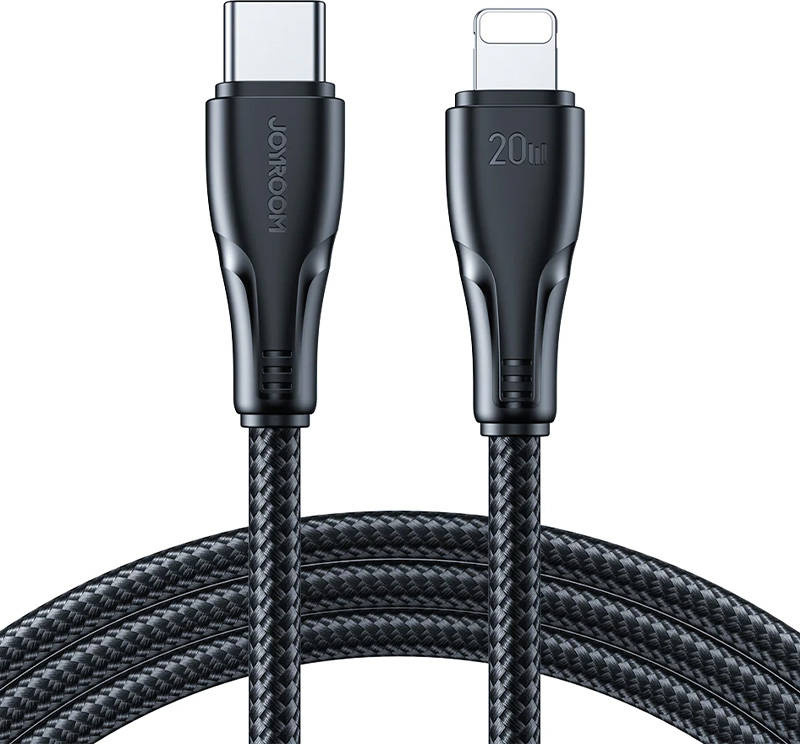 Kabel Joyroom Surpass Series A11 Lightning / USB-C 20W 0,25 m - černý