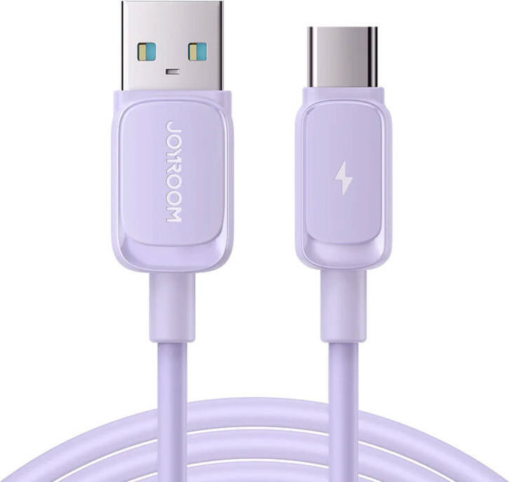 Kabel Joyroom Multi-Color Series A14 USB-A / USB-C 3A 1,2 m - fialový