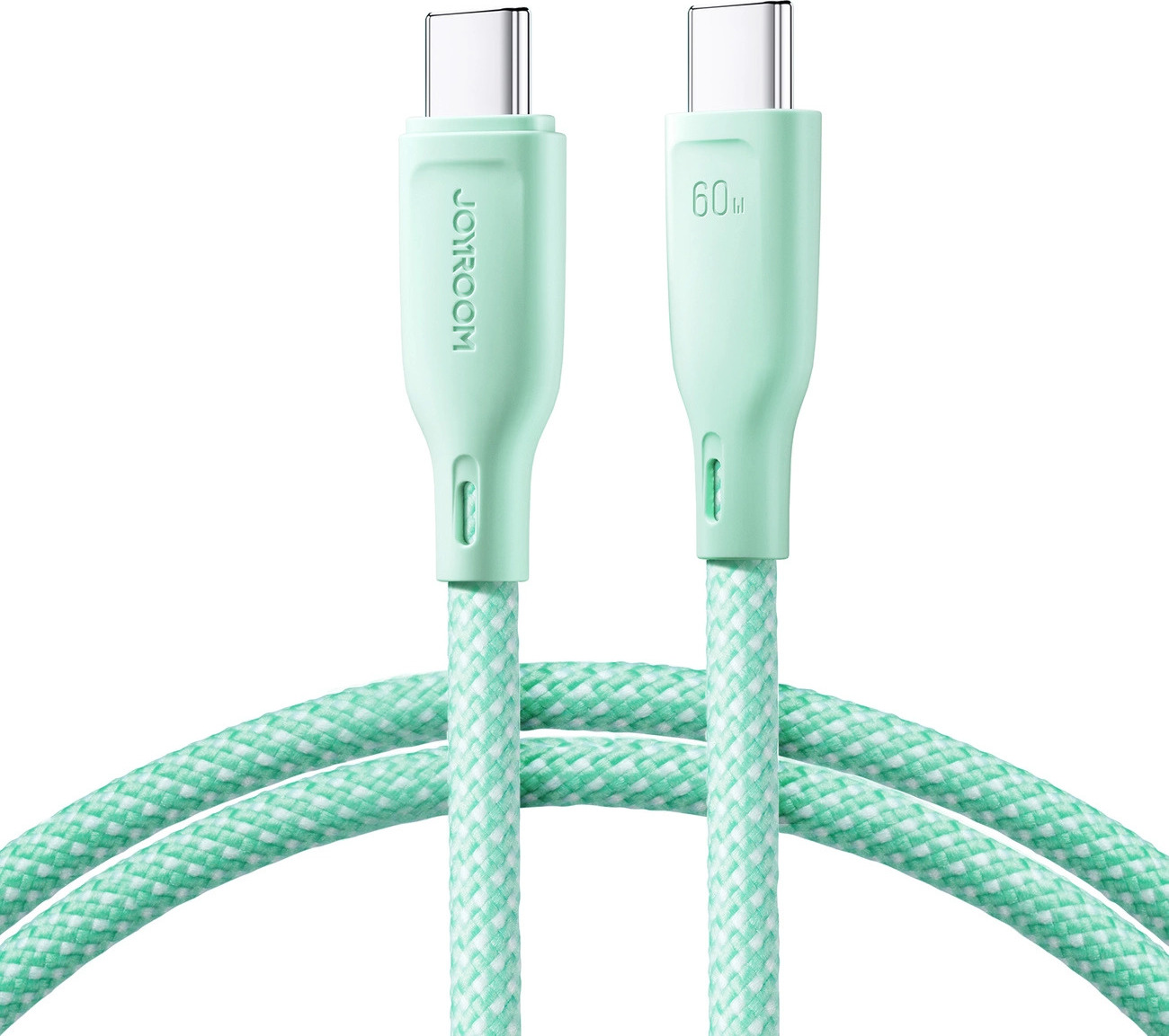 Kabel Joyroom Multi-Color Series S-A34 USB-C / USB-C PD 60W 1m - zelený