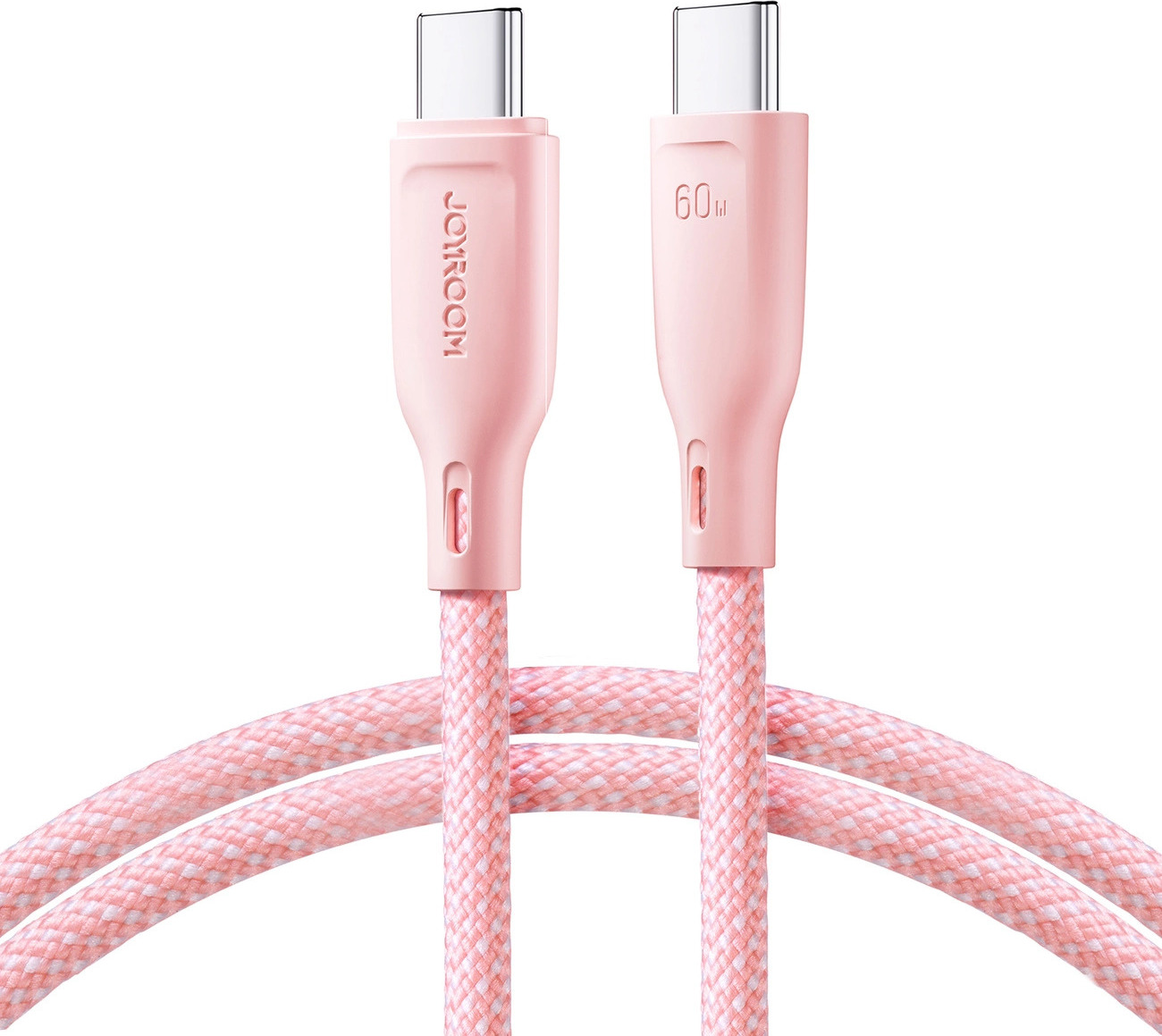 Kabel Joyroom Multi-Color Series S-A34 USB-C / USB-C PD 60W 1m - růžový