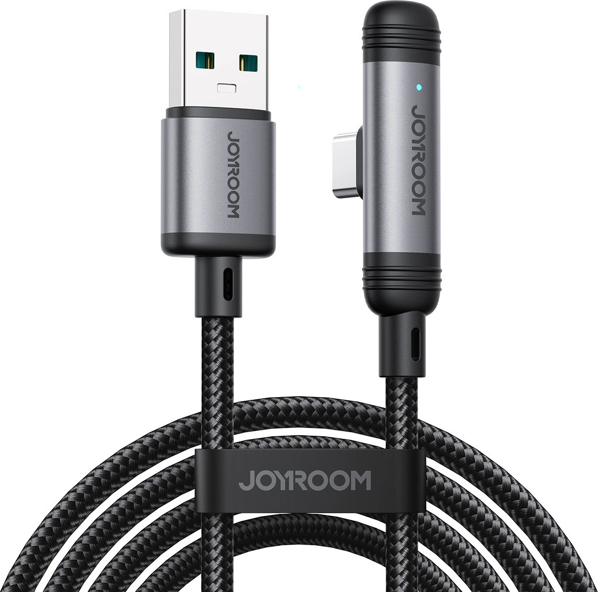 Kabel Joyroom S-A56 EnjoyX Series 90° USB-A - USB-C 3A 1,2 m - černý