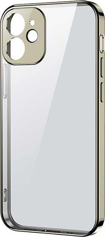 Ultratenký kryt Joyroom New Beauty Series s galvanicky pokoveným rámem pro iPhone 12 Pro zlatý (JR-BP743)