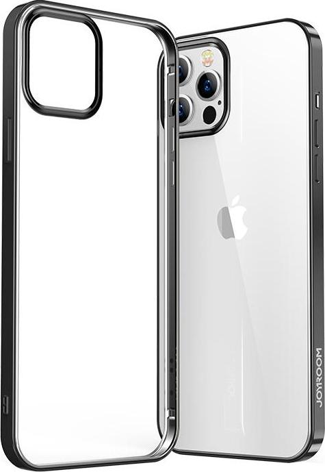 Ultra tenký kryt Joyroom New Beautiful Series s galvanicky pokoveným rámem pro iPhone 12 Pro Max černý (JR-BP796)
