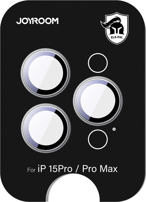 Ochranné sklo Joyroom JR-MFY0245 pro iPhone 15 Pro/15 Pro Max s čočkami - stříbrné